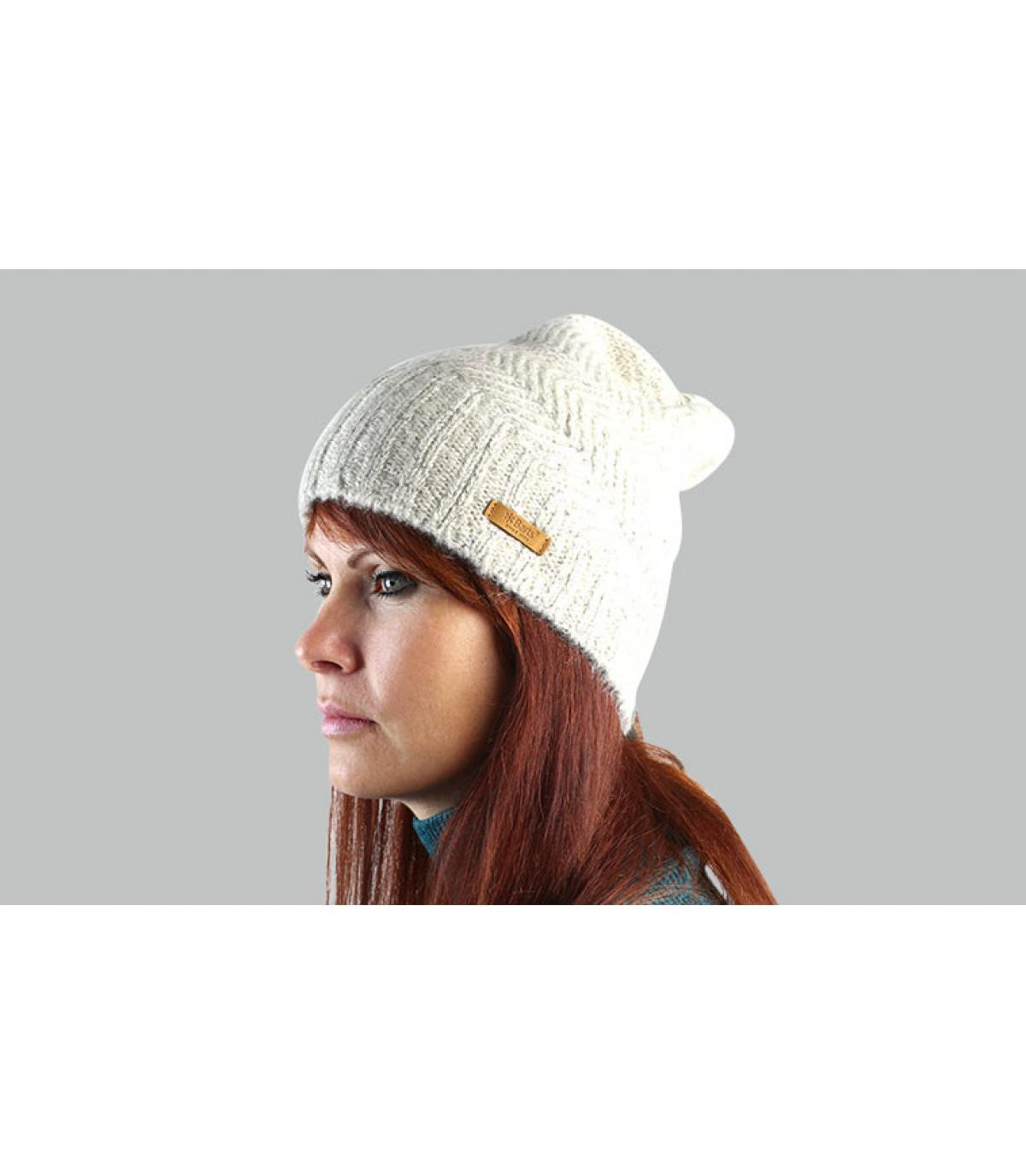 Oversize Mütze beige Barts Cecilia Beanie cream